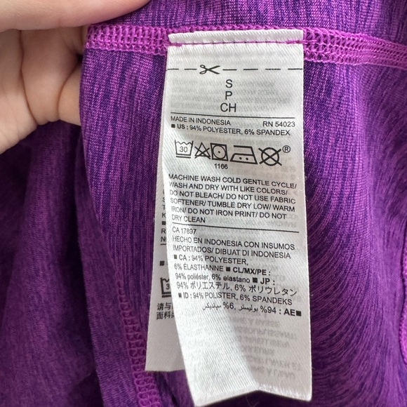 Old Navy Purple Cut Out Sleeveless Activewear Tank Top - Picture 4 of 6